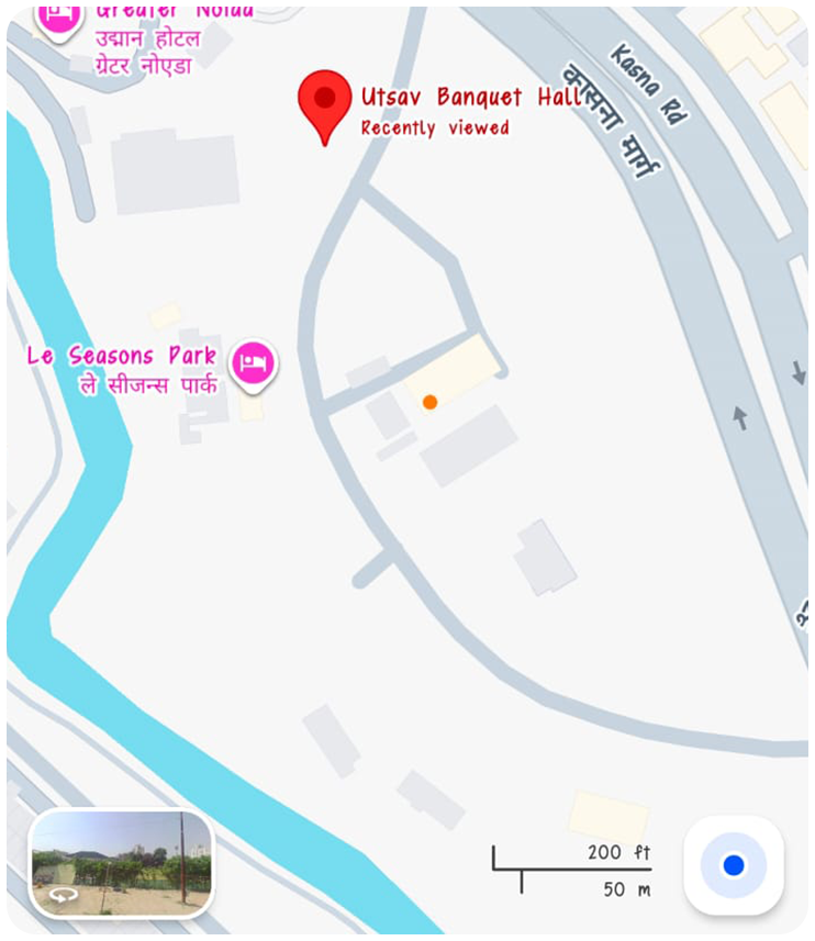 Map to Utsav Banquet Hall